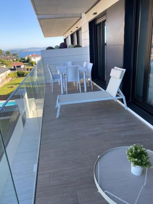 Precioso Apartamento Con Terraza Y Piscina En Portonovo-Sanxenxo מראה חיצוני תמונה